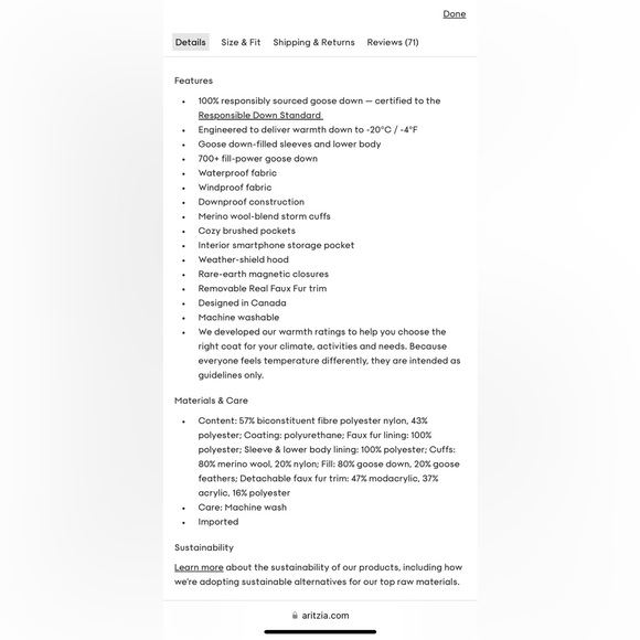 TNA New Summit Jacket from Aritzia … like new! - Picture 10 of 16